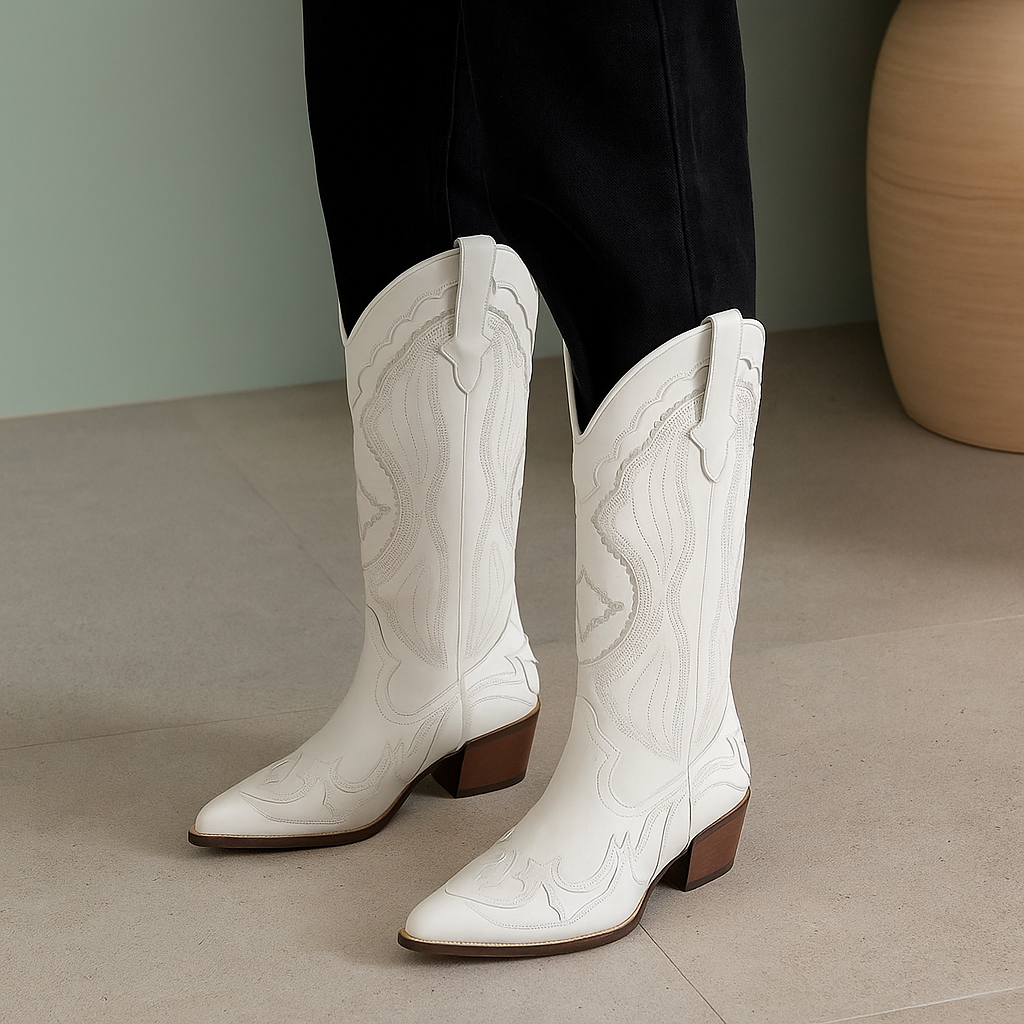 Serena Bottes Santiags Similicuir