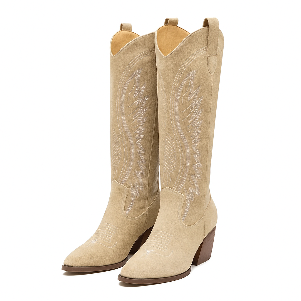 Dune Bottes Santiags Suédine