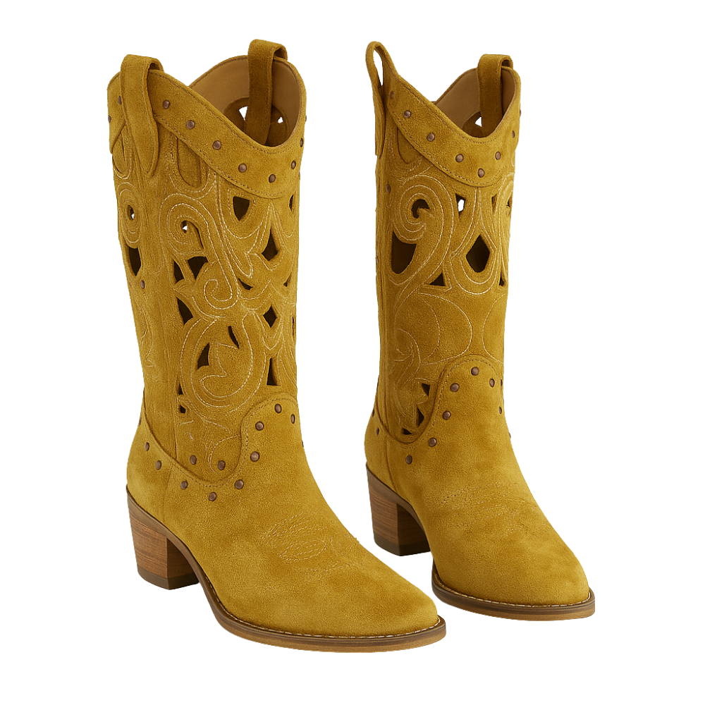 Sienna Bottes Santiags Suédine