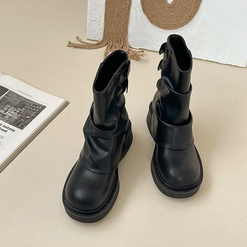 Austin Bottines Santiags Plateforme