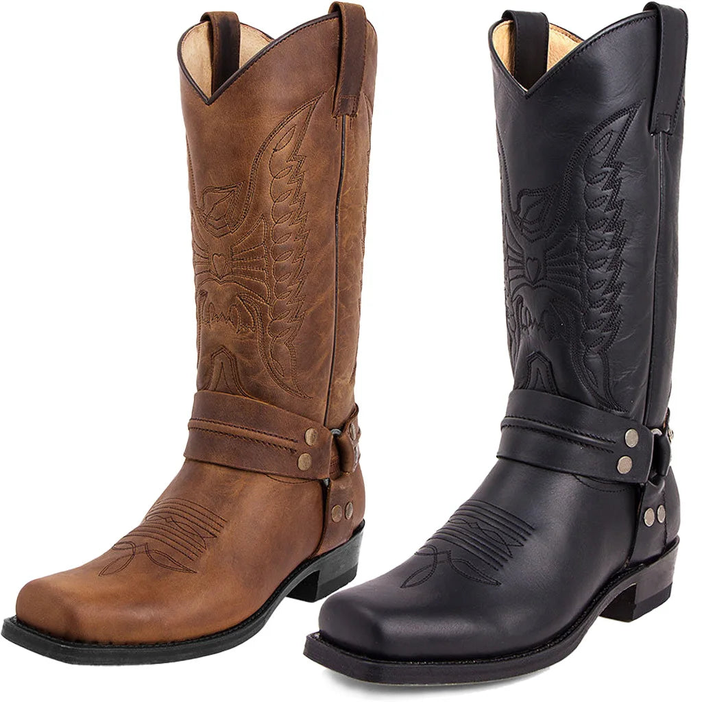 Bottes Santiags Western Similicuir PU