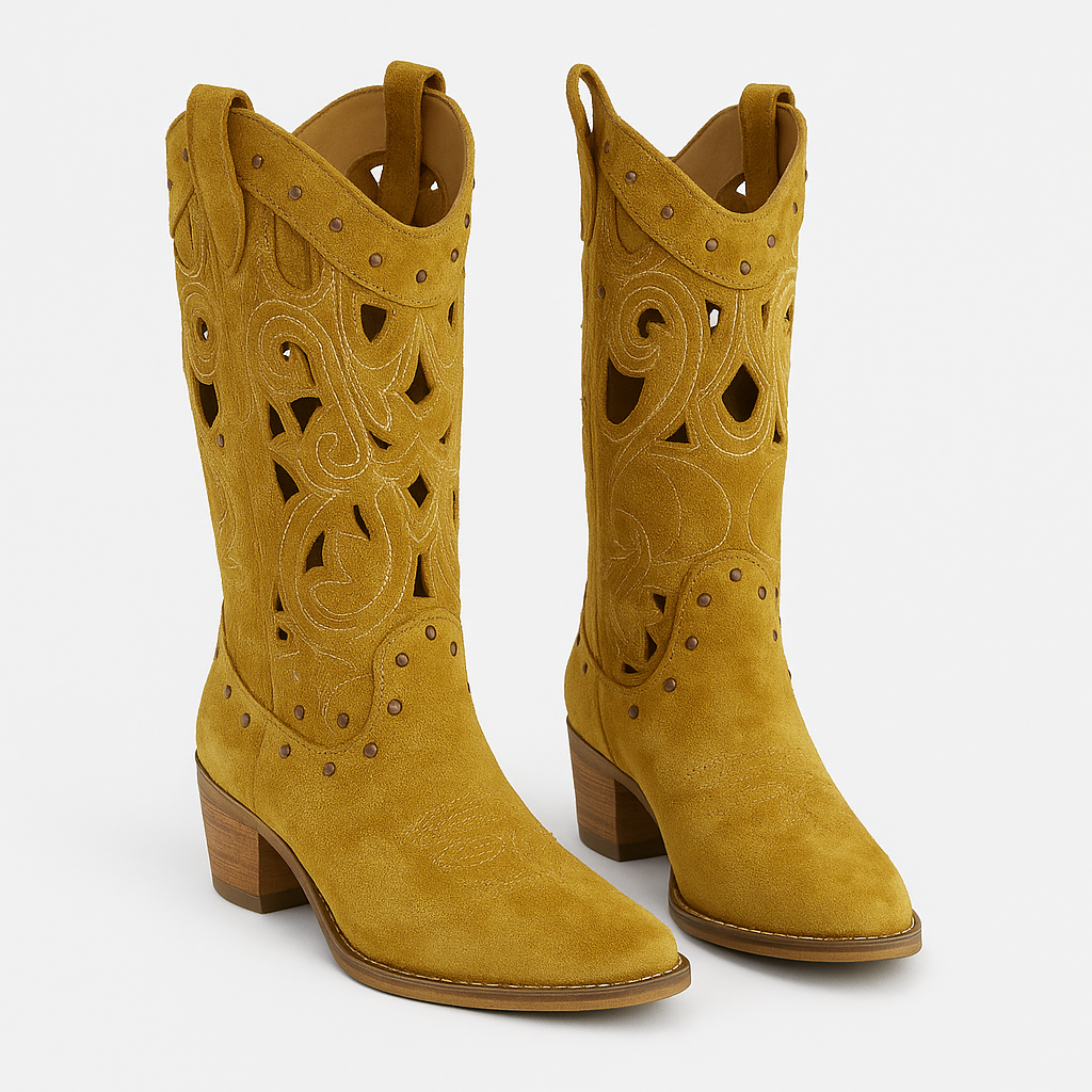 Sienna Bottes Santiags Suédine