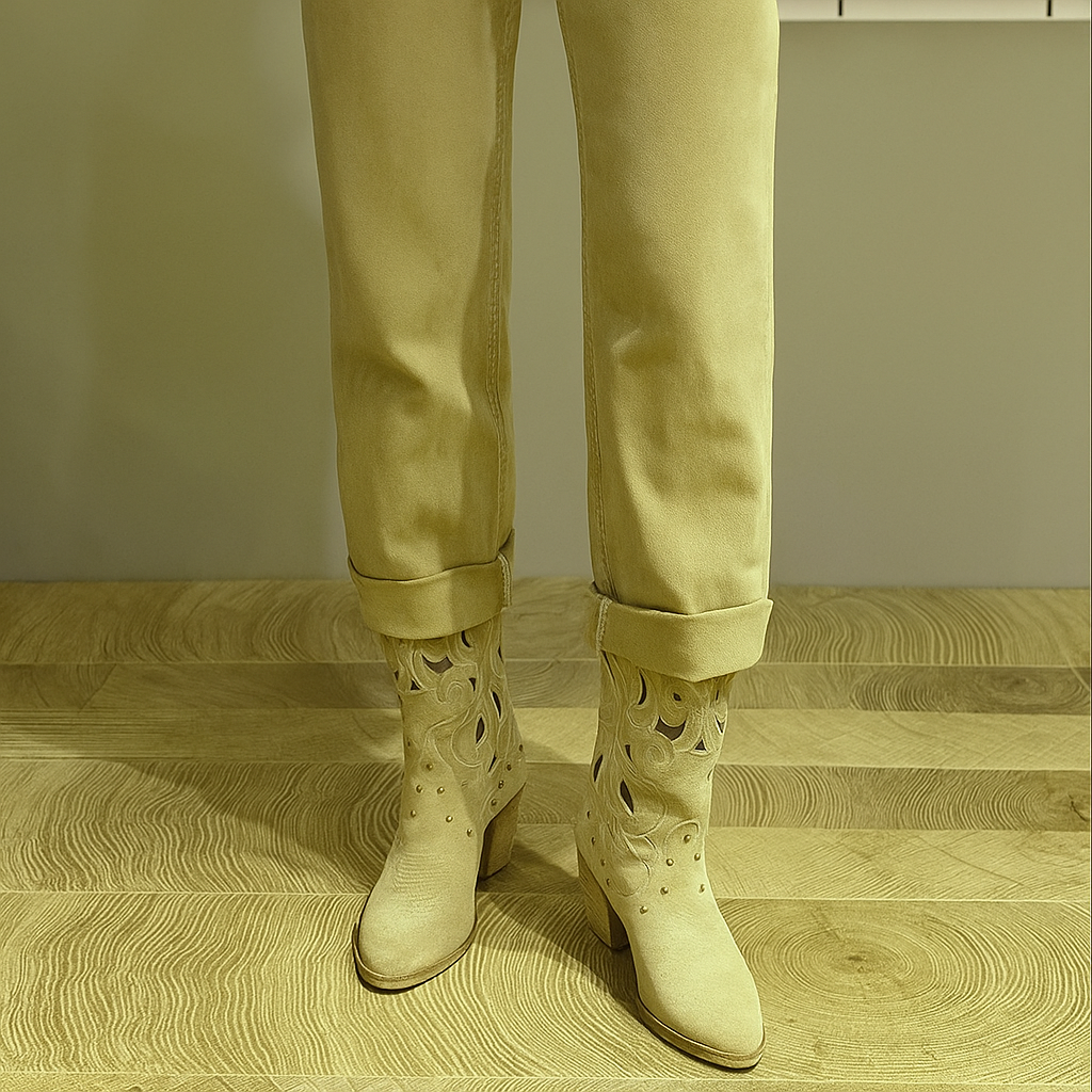 Sienna Bottes Santiags Suédine