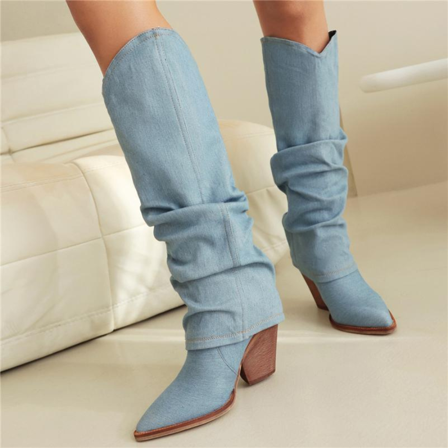 Dakota Bottes Santiags Denim
