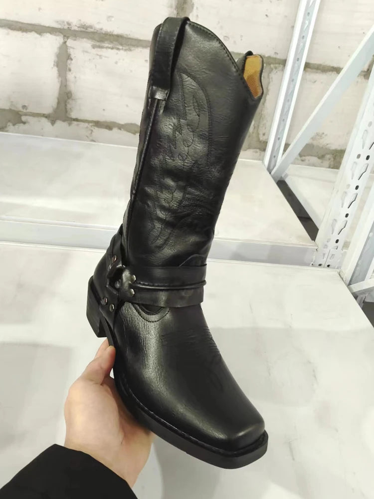 Bottes Santiags Western Similicuir PU