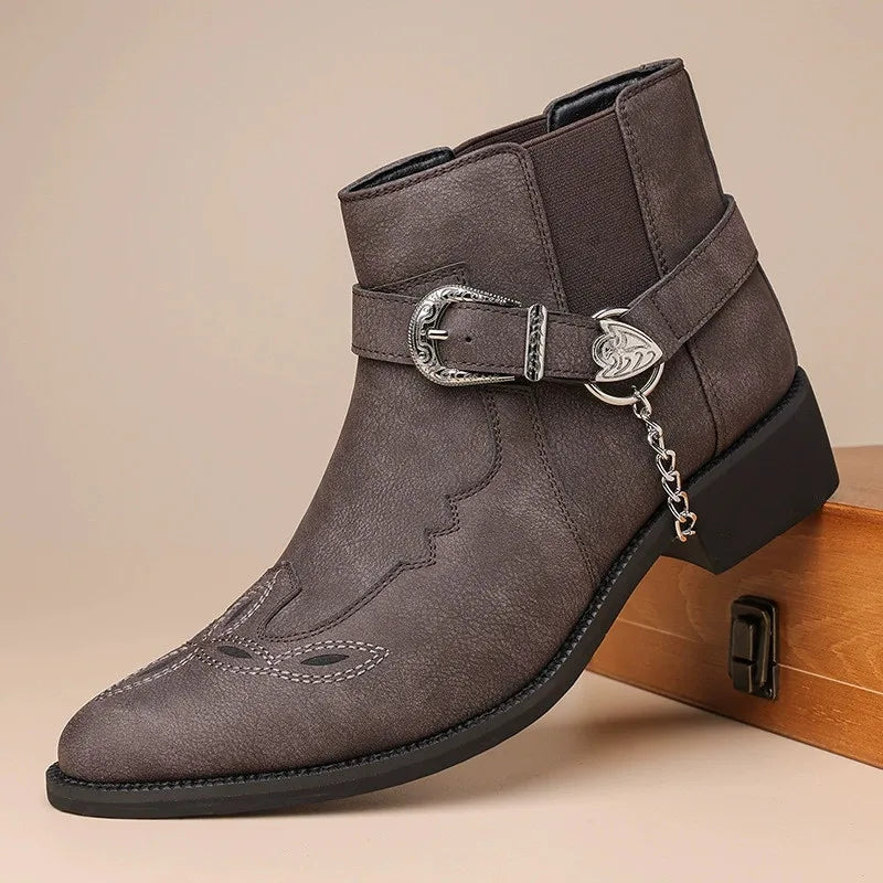 Mesa Bottes Cowboy Brodées Mi‑Mollet